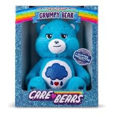 Care Bears 35cm Glitter Belly Medium Plush - Grumpy Bear - SOFT TOYS - Beattys of Loughrea