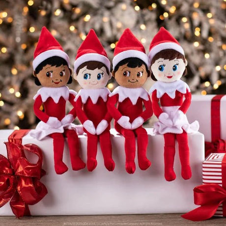 The Elf on the Shelf Plushee Pals Snugglers 12" Girl Brown Eyes - SOFT TOYS - Beattys of Loughrea