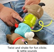 Fisher Price Click & Spin Activity Pup - BABY TOYS - Beattys of Loughrea