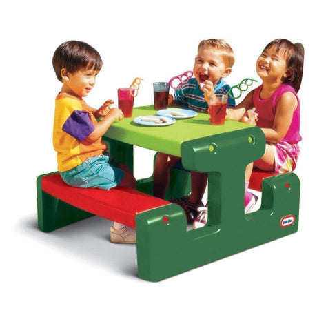 Little Tikes Junior Picnic Table Evergreen - SWINGS/SLIDE OUTDOOR GAMES - Beattys of Loughrea