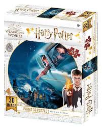 Harry Potter Harry & Ron Flying Over Hogwarts 300Pce 3D Puzzle - Beattys of Loughrea | www.beattys.ie