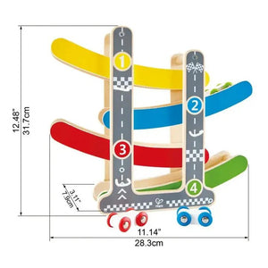 Hape Fast Flip Kid's Wooden Racetrack - CARS/GARAGE/TRAINS - Beattys of Loughrea