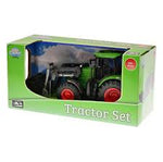 Kids Globe 27Cm Tractor With Front Loader - FARMS/TRACTORS/BUILDING - Beattys of Loughrea