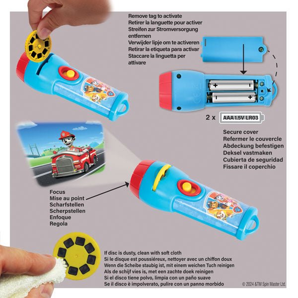 Paw Patrol Torch & Projector - ART & CRAFT 2 - Beattys of Loughrea