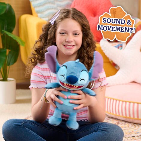 Stitch Crack Me Up Stitch Feature Plush - SOFT TOYS - Beattys of Loughrea