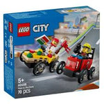 Lego 60458 City Pizza vs. Fire Truck Race Car Pack - CONSTRUCTION - LEGO/KNEX ETC - Beattys of Loughrea