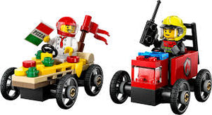Lego 60458 City Pizza vs. Fire Truck Race Car Pack - CONSTRUCTION - LEGO/KNEX ETC - Beattys of Loughrea