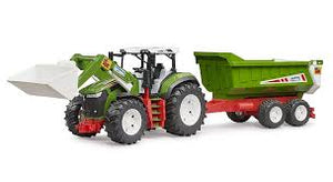 Bruder Roadmax Tractor With Front Loader & Tipping Trailer - FARMS/TRACTORS/BUILDING - Beattys of Loughrea