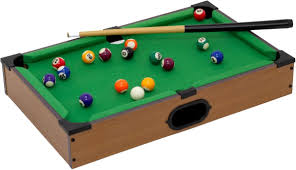Wooden Tabletop Billiards Pool - BOARD GAMES / DVD GAMES - Beattys of Loughrea