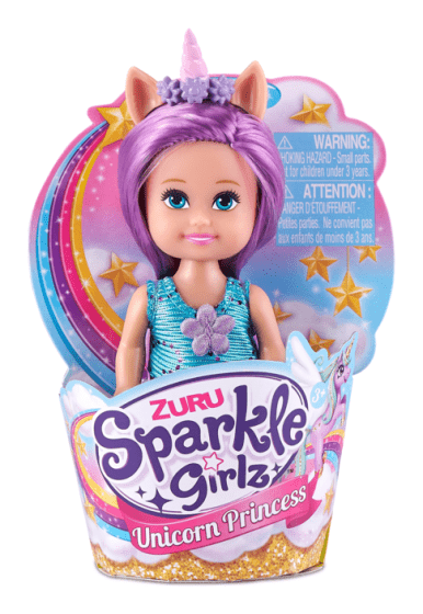 Sparkle Girlz 4.7" Unicorn Princess Cupcake Assortment - DOLLS - Beattys of Loughrea