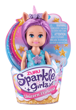 Sparkle Girlz 4.7" Unicorn Princess Cupcake Assortment - DOLLS - Beattys of Loughrea