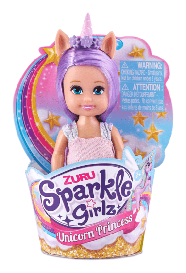 Sparkle Girlz 4.7" Unicorn Princess Cupcake Assortment - DOLLS - Beattys of Loughrea