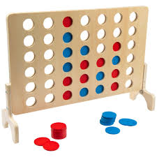 Tp Giant Wooden 4inaRow Game - BOARD GAMES / DVD GAMES - Beattys of Loughrea
