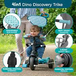 Tp 4 in 1 Trike - Dino Discovery - RIDE ON/WALKERS - Beattys of Loughrea
