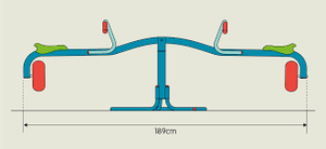 Tp Spiro Spin 360 Degree Rotating Seesaw - SWINGS/SLIDE OUTDOOR GAMES - Beattys of Loughrea