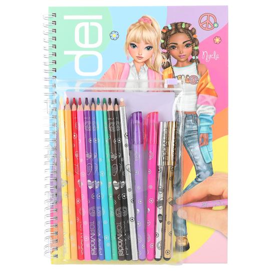 Topmodel Colouring Book With Pen Set - BOOKS - Beattys of Loughrea
