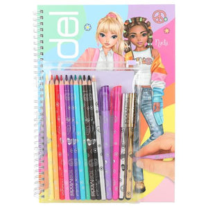 Topmodel Colouring Book With Pen Set - BOOKS - Beattys of Loughrea