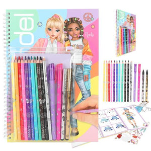 Topmodel Colouring Book With Pen Set - BOOKS - Beattys of Loughrea