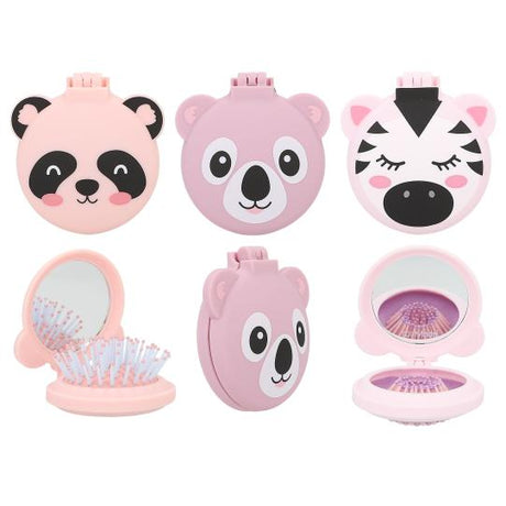 Topmodel Folding Hairbrush With Mirror - JEWELLERY / HAIR ACCS - Beattys of Loughrea