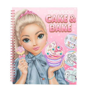 Topmodel Cake & Bake Colouring Book With Sequins - BOOKS - Beattys of Loughrea