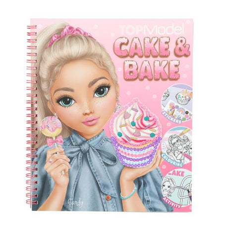 Topmodel Cake & Bake Colouring Book With Sequins - BOOKS - Beattys of Loughrea