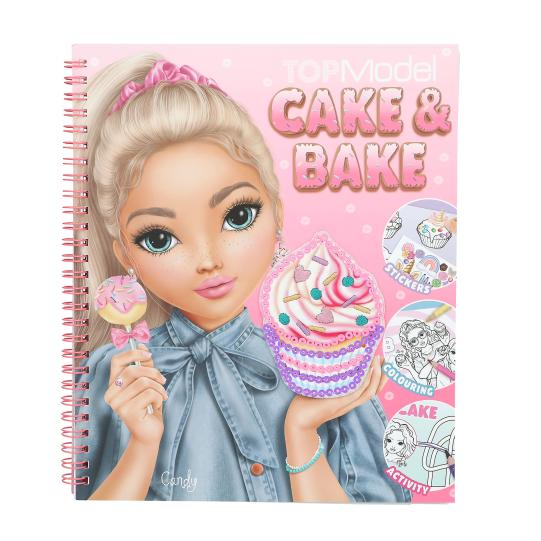 Topmodel Cake & Bake Colouring Book With Sequins - BOOKS - Beattys of Loughrea