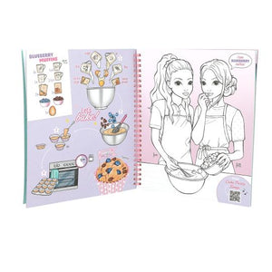 Topmodel Cake & Bake Colouring Book With Sequins - BOOKS - Beattys of Loughrea