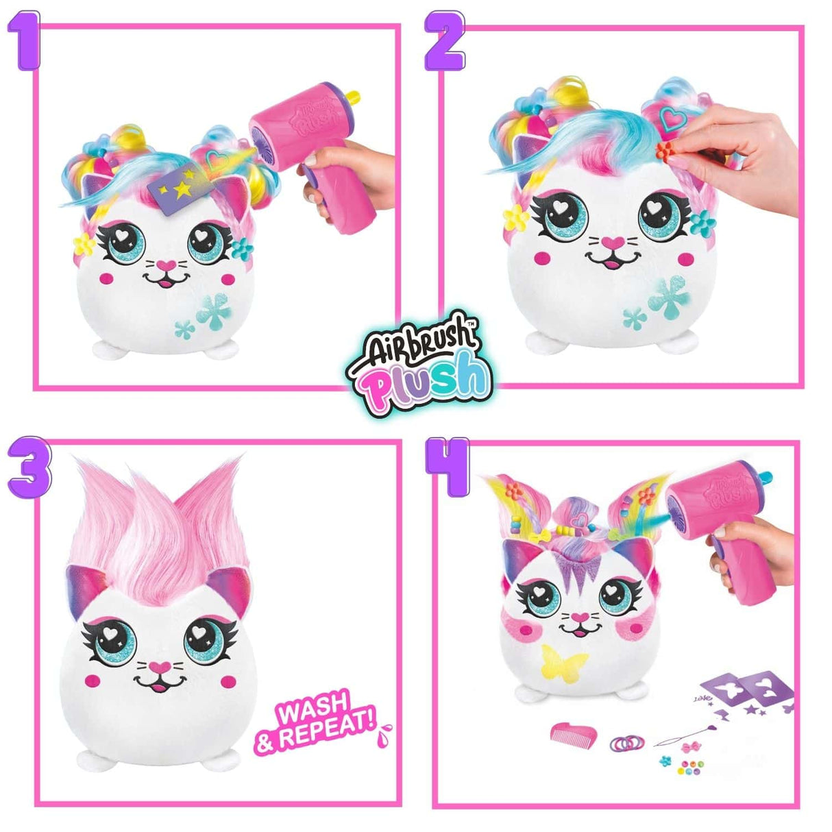 Airbrush Plush Hairiffic Squish Pals - ART & CRAFT/MAGIC/AIRFIX - Beattys of Loughrea