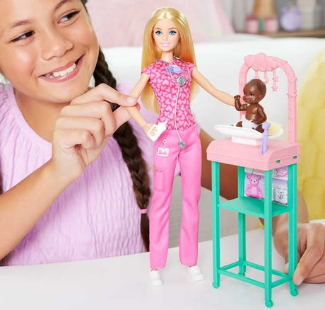 Barbie Nurturing Baby Doctor Playset - BARBIE - Beattys of Loughrea