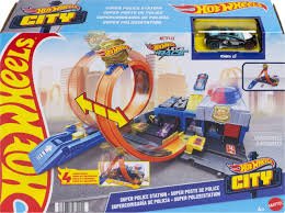Hot Wheels City Super Police Station - CARS/GARAGE/TRAINS - Beattys of Loughrea