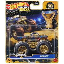 Hot Wheels Monster Trucks 1:64 Bigfoot Trophy Champions Singles Assorted Styles - CARS/GARAGE/TRAINS - Beattys of Loughrea