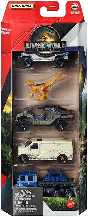 Matchbox Jurassic World 5 - Pack Assorted Styles - A/M, TRANSFORMERS - Beattys of Loughrea
