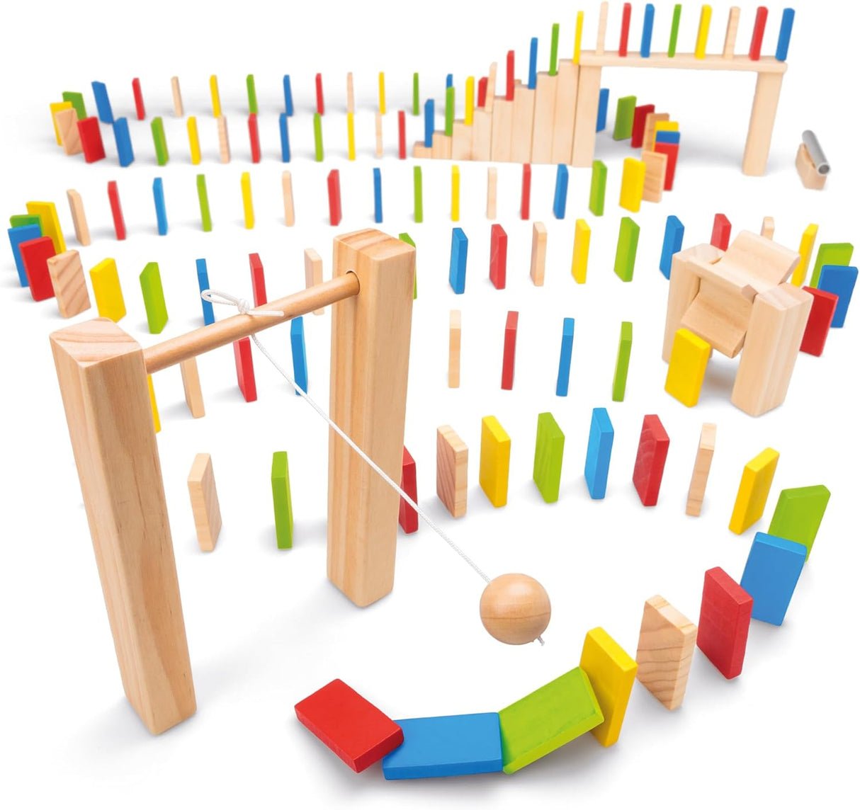 Wooden Domino Race - Beattys of Loughrea | www.beattys.ie
