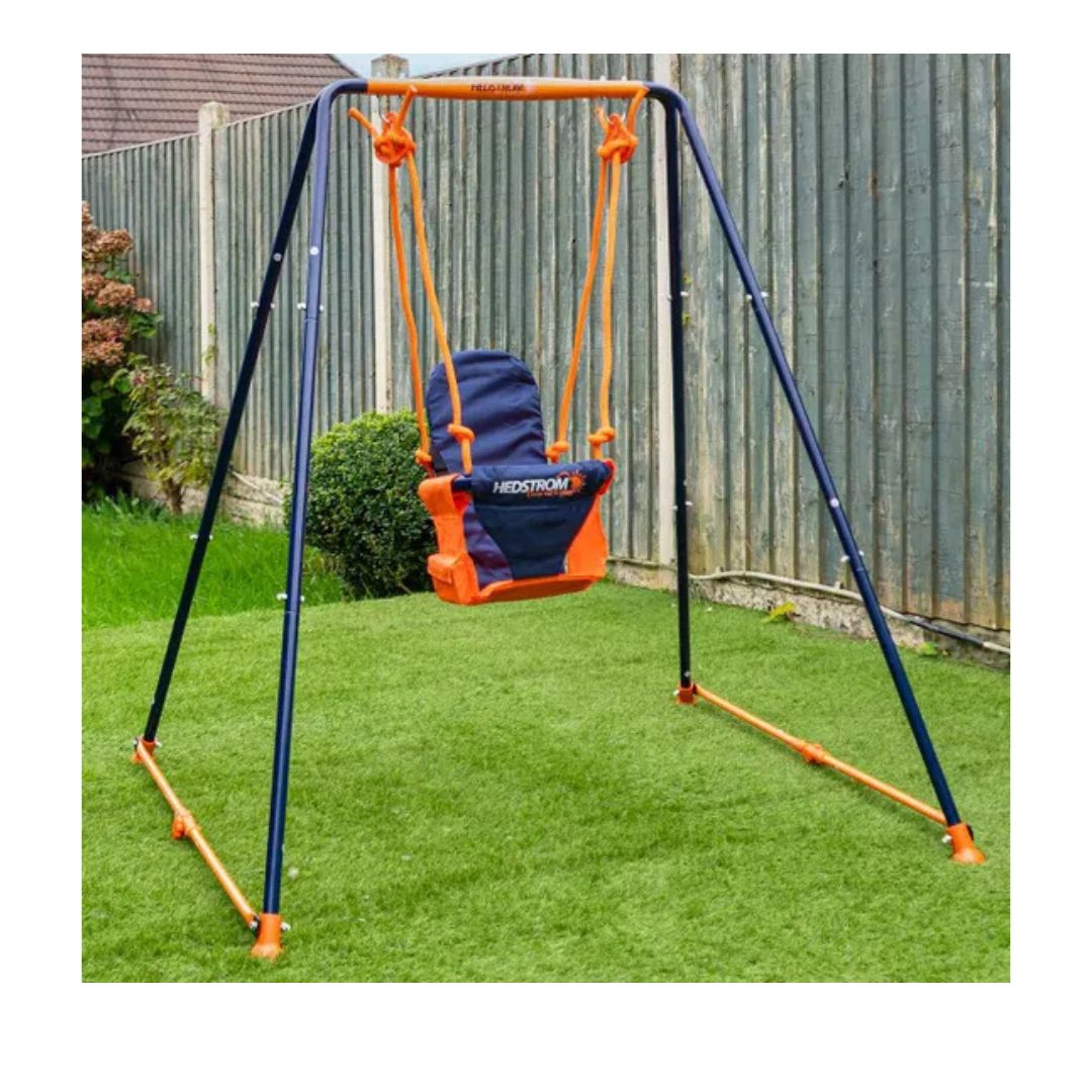 Hedstrom Fast Folding Musical Toddler Swing - SWINGS/SLIDE OUTDOOR GAMES - Beattys of Loughrea
