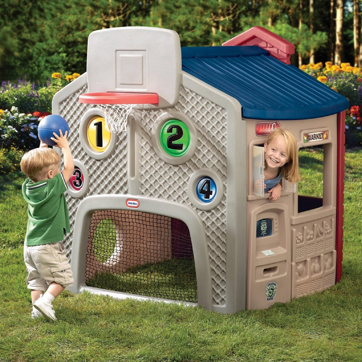 Little Tikes Town Playhouse - Earth - SWINGS/SLIDE OUTDOOR GAMES - Beattys of Loughrea