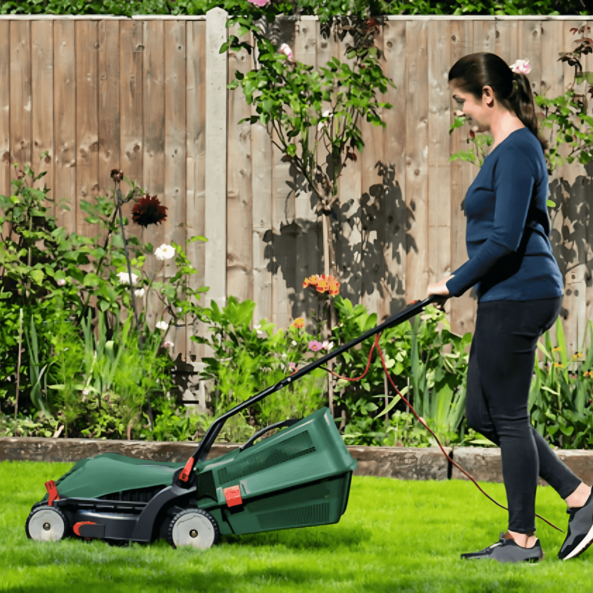 Bosch Universal Rotak 34 - 410 Electric Lawnmower 06008A6470 - LAWNMOWERS/ROLLERS - Beattys of Loughrea