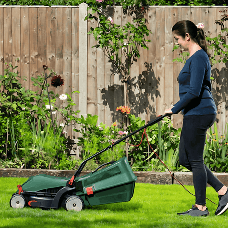 Bosch Universal Rotak 34 - 410 Electric Lawnmower 06008A6470 - LAWNMOWERS/ROLLERS - Beattys of Loughrea