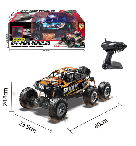 6 Wheel Remote Control Off Road Vehicle 1:8 - REMOTE CONTROL - Beattys of Loughrea
