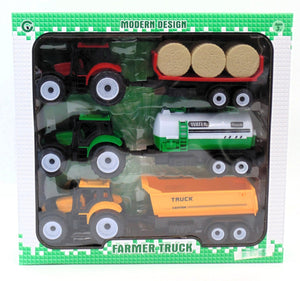 Deluxe Triple Pack Tractor & Trailer Set - FARMS/TRACTORS/BUILDING - Beattys of Loughrea