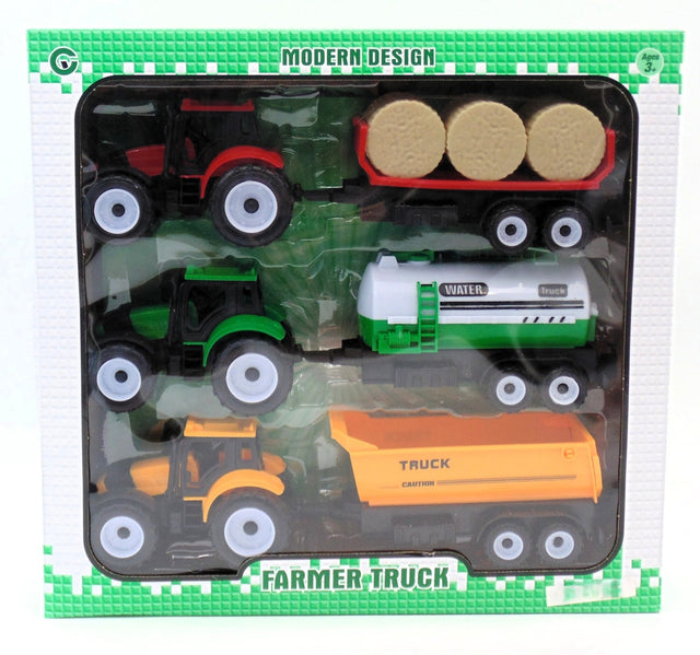 Deluxe Triple Pack Tractor & Trailer Set - FARMS/TRACTORS/BUILDING - Beattys of Loughrea