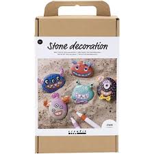 Craft Kit Stone Decoration Assorted Styles Monster - ART & CRAFT/MAGIC/AIRFIX - Beattys of Loughrea