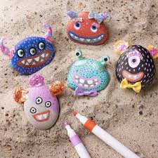 Craft Kit Stone Decoration Assorted Styles Monster - ART & CRAFT/MAGIC/AIRFIX - Beattys of Loughrea