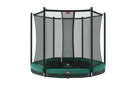 Berg Favorit Inground Trampoline 330 Green + Safety Net Comfort - SWINGS/SLIDE OUTDOOR GAMES - Beattys of Loughrea