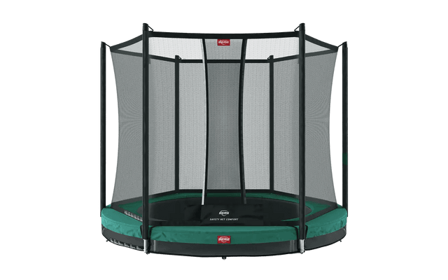 Berg Favorit Inground Trampoline 330 Green + Safety Net Comfort - SWINGS/SLIDE OUTDOOR GAMES - Beattys of Loughrea