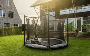Berg Favorit Inground Trampoline 330 Green + Safety Net Comfort - SWINGS/SLIDE OUTDOOR GAMES - Beattys of Loughrea