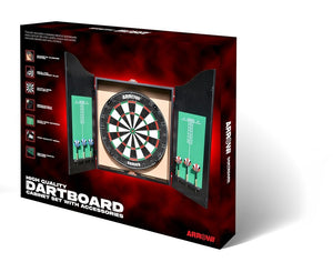 Arrow180 Bristle Dartboard Cabinet Set - RAQUETS/BALLS/GOLF/DARTS - Beattys of Loughrea