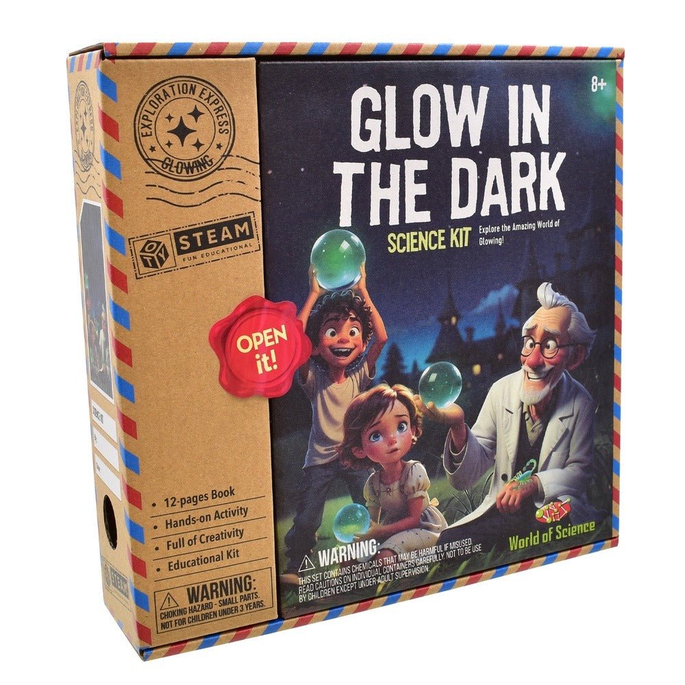 World Of Science Glow In The Dark Kids Experiment Science Kit - ART & CRAFT 2 - Beattys of Loughrea