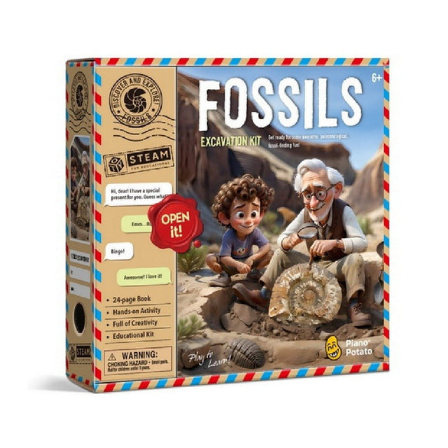 World Of Science Discover And Explore Fossils Excavation Kit - ART & CRAFT 2 - Beattys of Loughrea
