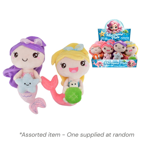 8" Plush Mermaid Assorted - One Supplied* - SOFT TOYS - Beattys of Loughrea