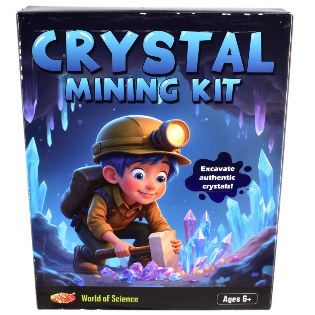 World of Science Crystal Mining Kit - ART & CRAFT 2 - Beattys of Loughrea